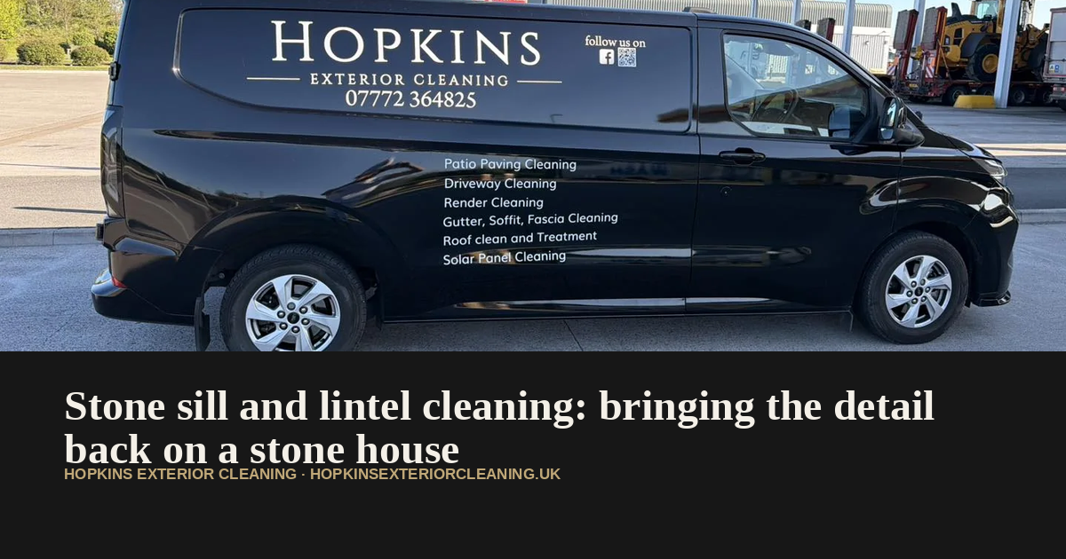 Stone sill and lintel cleaning: bringing the detail back on a stone house