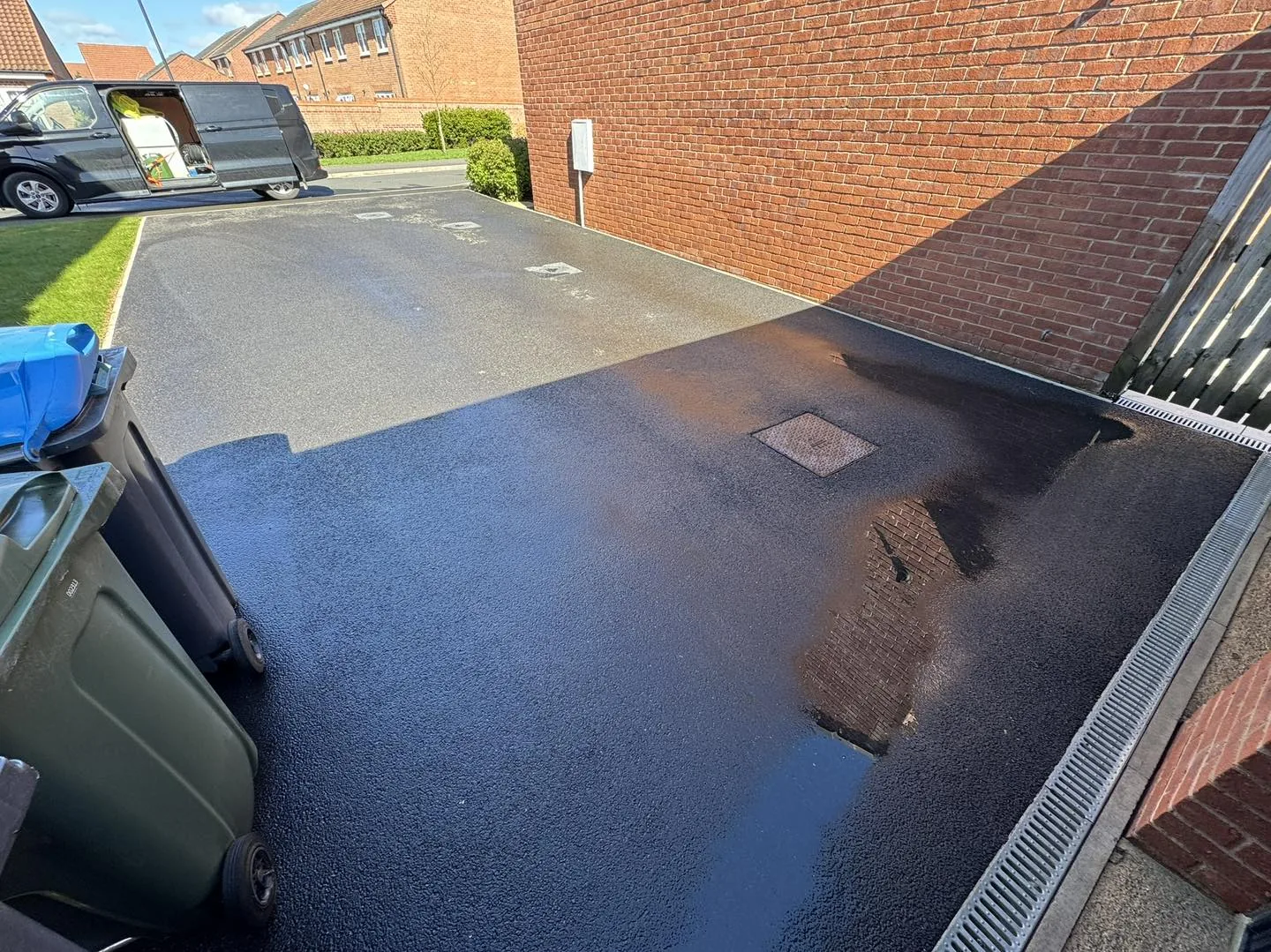 Tarmac driveway clean after cleaning by Hopkins Exterior Cleaning