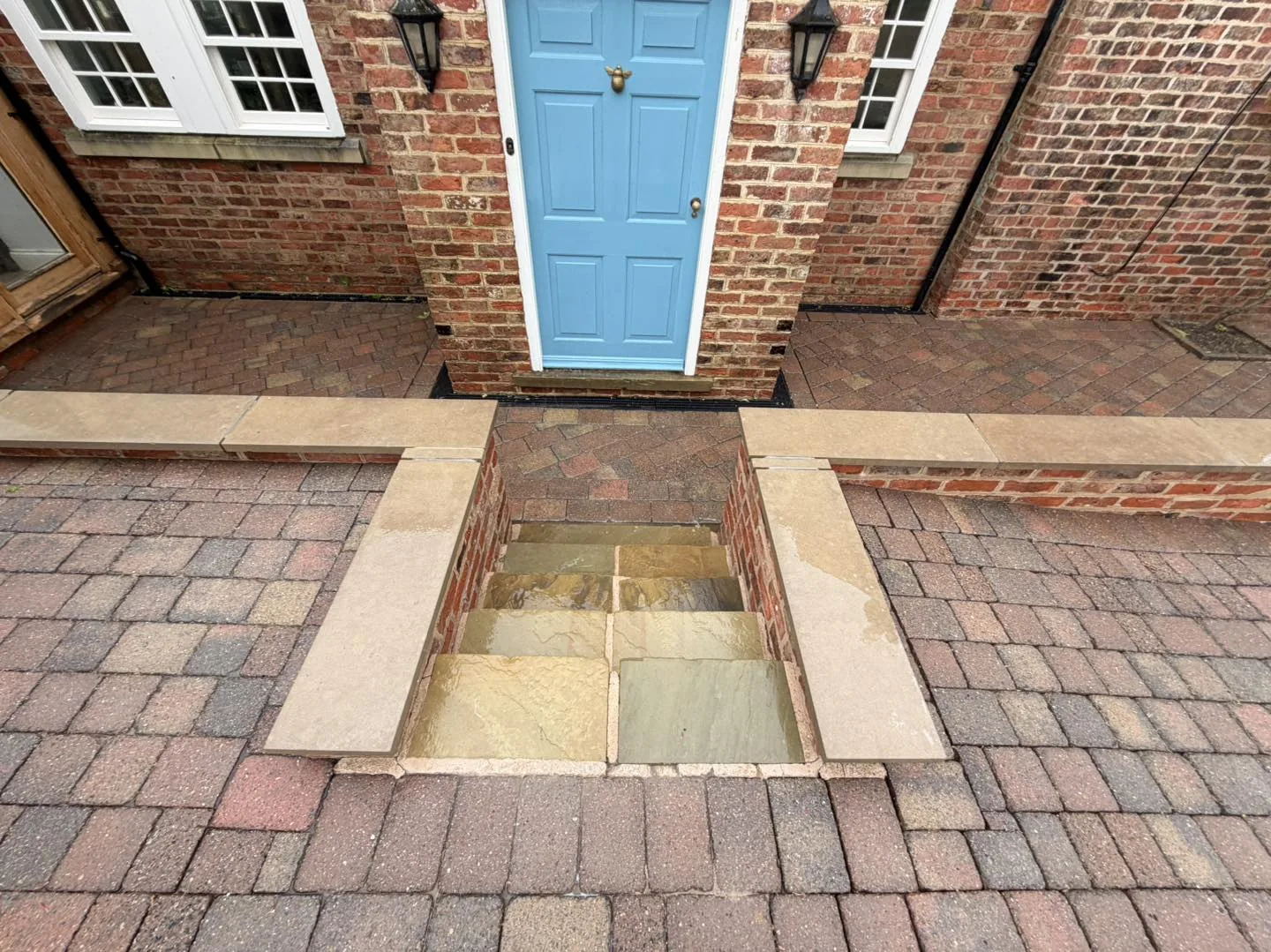 Front path after cleaning by Hopkins Exterior Cleaning